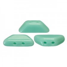Les perles par Puca® Tinos beads Opaque Green Turquoise 63130